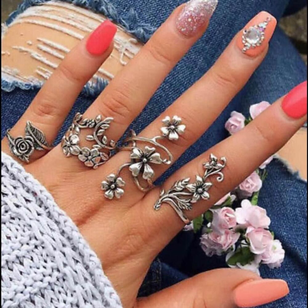 Set of 4 Boho Rings❤️